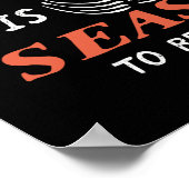 Funny Halloween Skeleton, het seizoen om tot spaak Poster (Hoek)