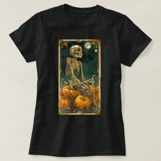 Funny Halloween Skeleton T-shirt (Design voorkant)