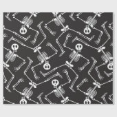 Funny Halloween Skeletons Cadeaupapier (Vlak)