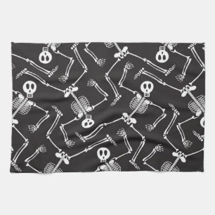 Funny Halloween Skeletons Theedoek