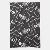 Funny Halloween Skeletons Theedoek (Verticaal)