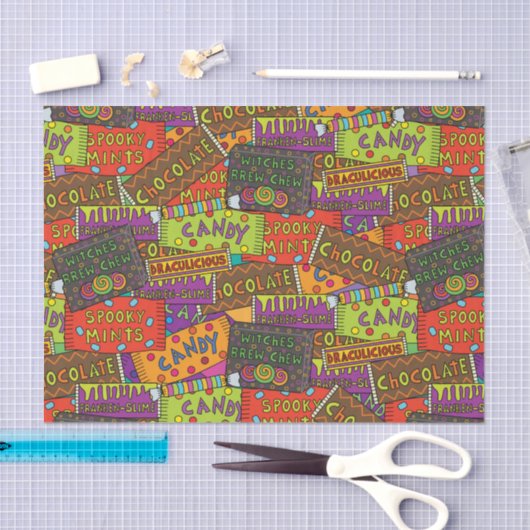 Funny Halloween Snoep Tissuepapier (Craft)