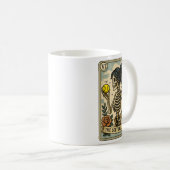 Funny Halloween Softball Mama Mom Skeleton Tarot C Koffiemok (Voorkant rechts)