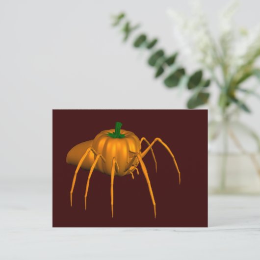 Funny Halloween Spider Briefkaart (Staand voorkant)