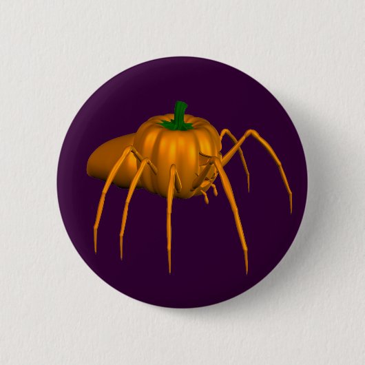 Funny Halloween Spider Ronde Button 5,7 Cm (Voorkant)