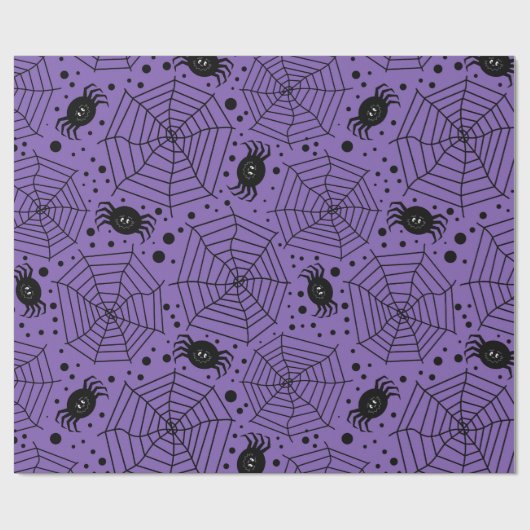 Funny Halloween Spiders Cadeaupapier (Vlak)