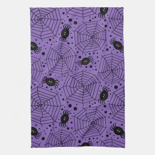 Funny Halloween Spiders Theedoek (Verticaal)