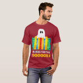 Funny Halloween Teacher Ghost Books Reading T-shirt (Voorkant volledig)