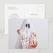 Funny Halloween Trick or treat dit jaar Briefkaart (Voorkant / Achterkant)