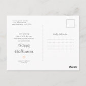 Funny Halloween Trick or treat dit jaar Briefkaart (Achterkant)