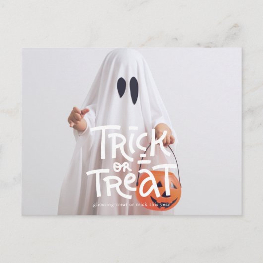 Funny Halloween Trick or treat dit jaar Briefkaart (Voorkant)