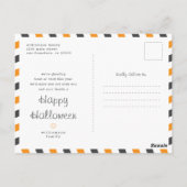 Funny Halloween Trick or treat dit jaar Briefkaart (Achterkant)