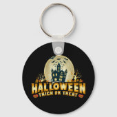 Funny Halloween Trick or treat Scary Sleutelhanger (Voorkant)