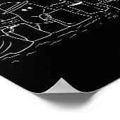 Funny Halloween Trick-or-treating Clic Ghosts Got Poster (Hoek)