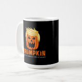 FUNNY HALLOWEEN TRUMPKIN PUMPKIN KOFFIEMOK (Voorkant links)
