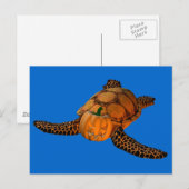 Funny Halloween Turtle Briefkaart (Voorkant / Achterkant)