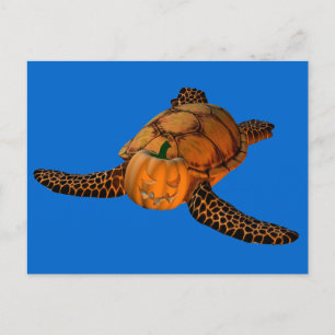 Funny Halloween Turtle Briefkaart