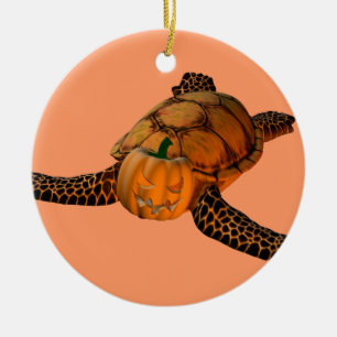 Funny Halloween Turtle Keramisch Ornament