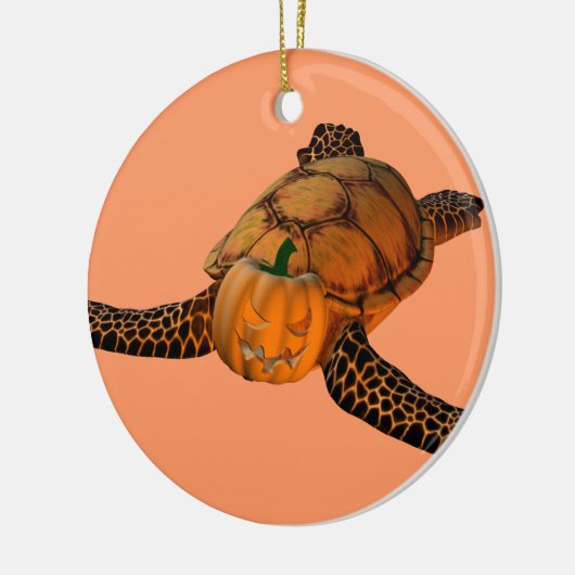 Funny Halloween Turtle Keramisch Ornament (Links)