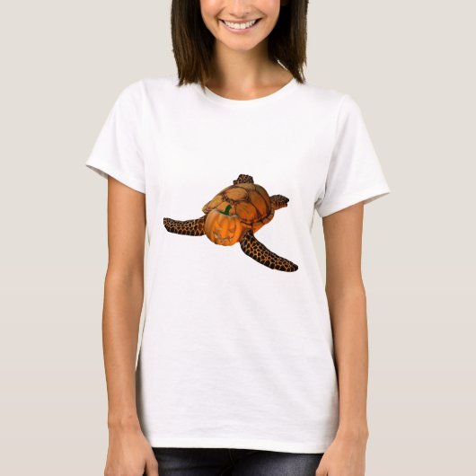 Funny Halloween Turtle T-shirt (Voorkant)
