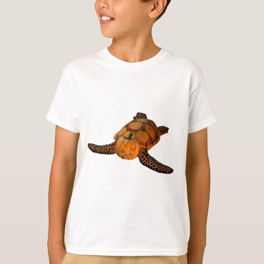 Funny Halloween Turtle T-shirt (Voorkant)