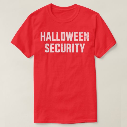 Funny halloween veiligheidskostuum t-shirt (Design voorkant)