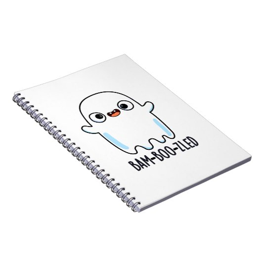 Funny Halloween Verward Ghost Pun Notitieboek (Rechterzijde)