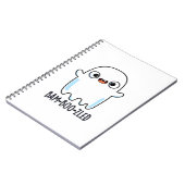 Funny Halloween Verward Ghost Pun Notitieboek (Linkerzijde)