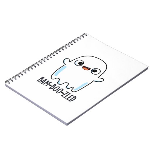 Funny Halloween Verward Ghost Pun Notitieboek (Linkerzijde)