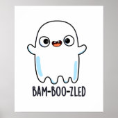 Funny Halloween Verward Ghost Pun Poster (Voorkant)
