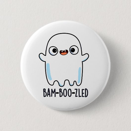 Funny Halloween Verward Ghost Pun Ronde Button 5,7 Cm (Voorkant)