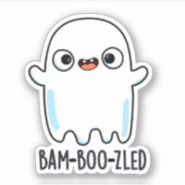 Funny Halloween Verward Ghost Pun Sticker (Voorkant)