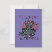 Funny Halloween Voodoo Doll Kaart (Voorkant)