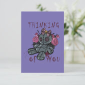 Funny Halloween Voodoo Doll Kaart (Staand voorkant)