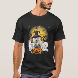 Funny Halloween Westie Witch Pumpkin Mummy Dog Lov T-shirt