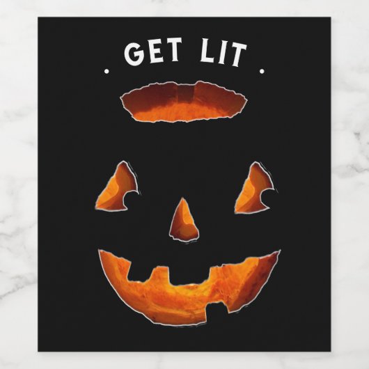 Funny Halloween Wijn Etiket (Enkel label)