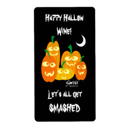Funny Halloween Wine of Beer Labels