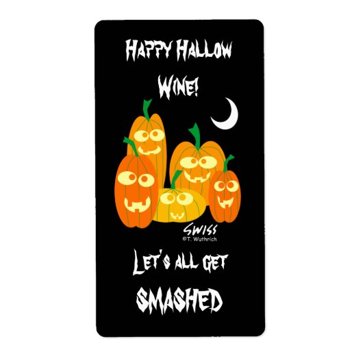 Funny Halloween Wine of Beer Labels (Voorkant)
