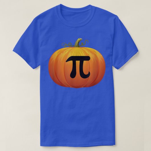 Funny Halloween Wiskunde Pun Pumpkin Pi T-shirt (Design voorkant)
