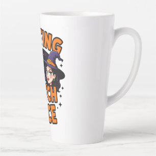 Funny Halloween Witch Design - "Resting Witch Face Latte Mok