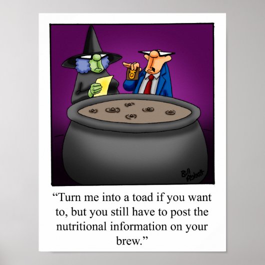 Funny Halloween Witch Poster Gift (Voorkant)