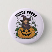 Funny Halloween Witch Ronde Button 5,7 Cm (Voorkant)