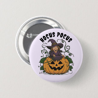 Funny Halloween Witch Ronde Button 5,7 Cm