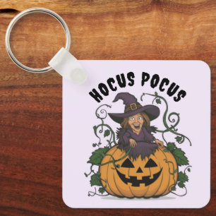 Funny Halloween Witch Sleutelhanger