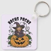 Funny Halloween Witch Sleutelhanger (Achterkant)