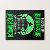 Funny Halloween Witch Switch Neon Green Legpuzzel (Horizontaal)