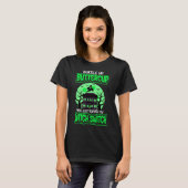 Funny Halloween Witch Switch Neon Green T-shirt (Voorkant volledig)