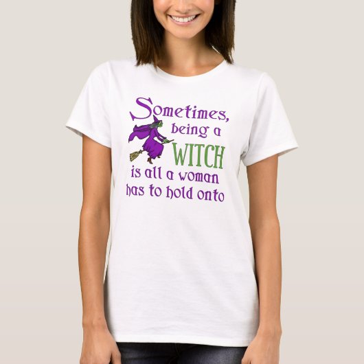 Funny Halloween Witch T-shirt (Voorkant)