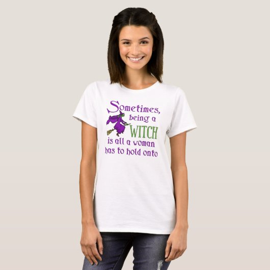Funny Halloween Witch T-shirt (Voorkant volledig)