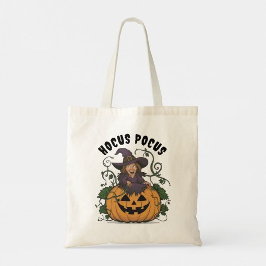 Funny Halloween Witch Tote Bag (Achterkant)